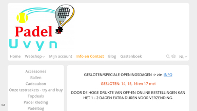 Padel Uvyn - Uw padel webshop