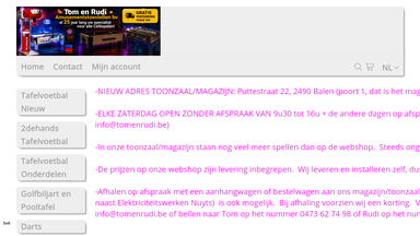 Tom en Rudi webshop